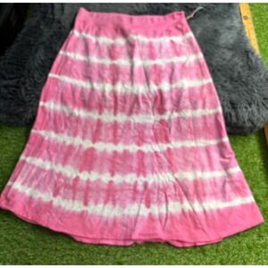 Fresh Produce Skirt Womens M Medium Pink Made In USA Pull On New